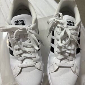 Adidas White and Black Sneakers women’s 11